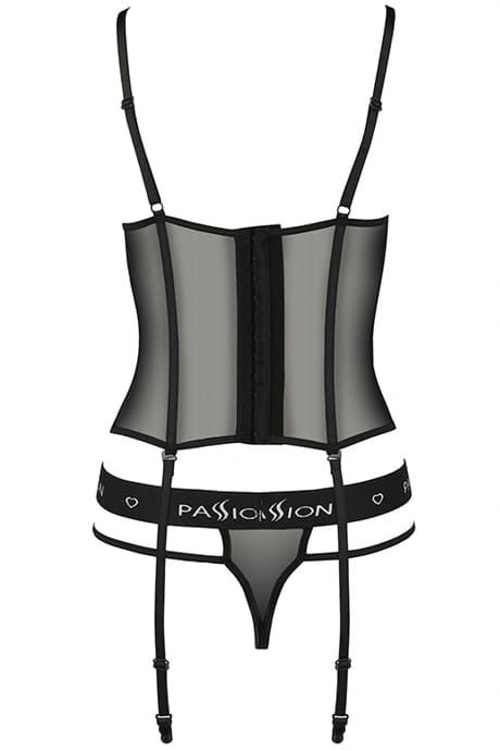 Корсет Passion Kyouka corset Чорний 2XL/3XL 100970 фото