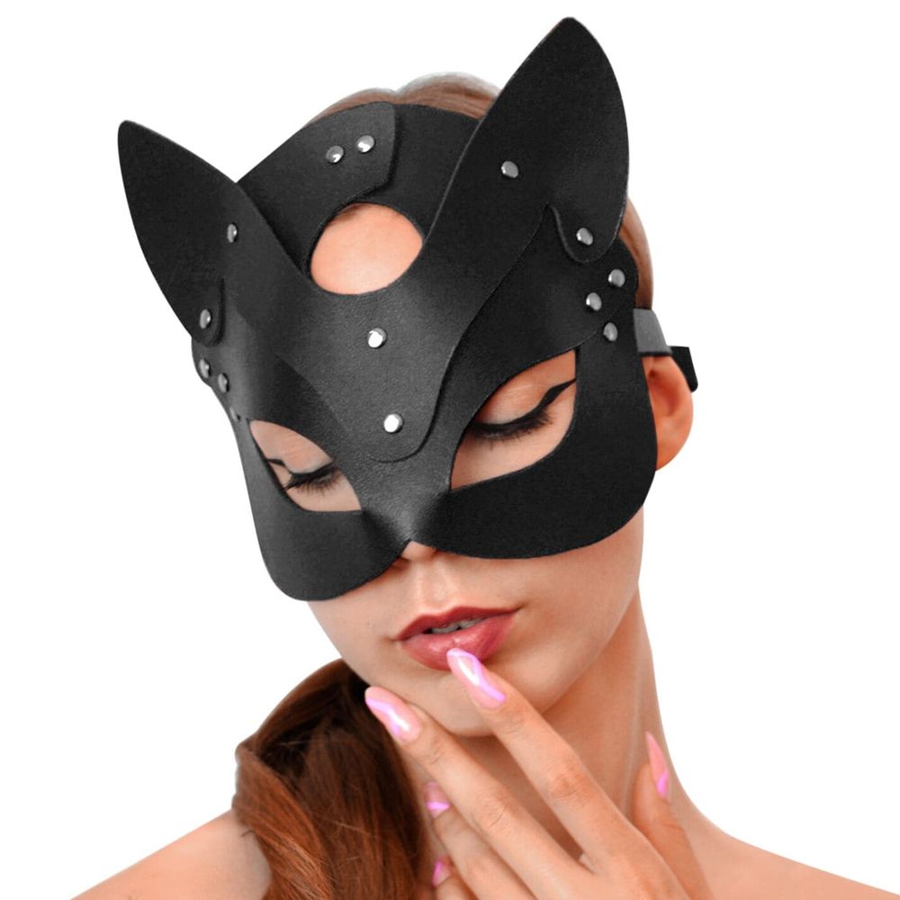Маска кішечки з натуральної шкіри Art of Sex Cat Mask SO7479-SO-T фото