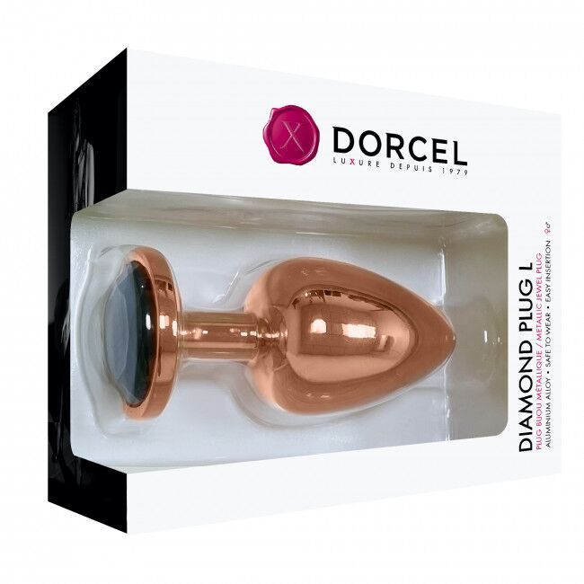 Металева анальна пробка із прикрасою у вигляді кристалу Dorcel - Diamond Plug L SO5530 фото