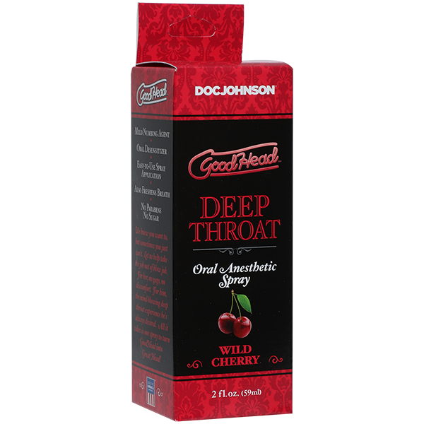 Спрей для минета Doc Johnson GoodHead DeepThroat Spray – Wild Cherry 59 мл для глубокого минета SO2800 фото