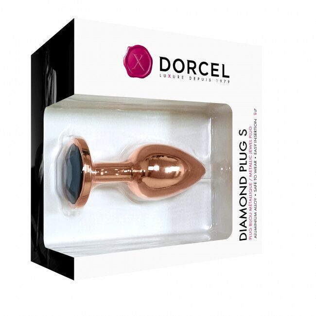 Металева анальна пробка із прикрасою у вигляді кристалу Dorcel - Diamond Plug S SO5534 фото