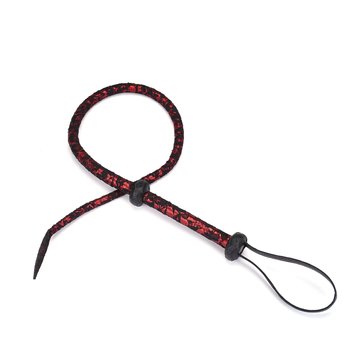 Батіг Liebe Seele Victorian Garden Bull Whip Чорно-червона One Size SO9480 фото