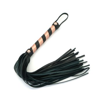 Флогер Liebe Seele Rose Gold Memory Flogger Чорно-рожевий One Size SO9501 фото