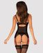 Корсет Obsessive Glandez corset Черный XL/2XL 100399 фото 2