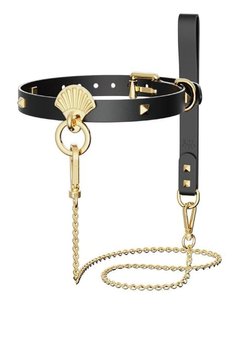 Нашийник з повідцем Zalo Collar & Leash Set Чорний One Size SO8228 фото