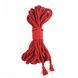 Хлопковая веревка BDSM 8 метров, 6 мм, Красный