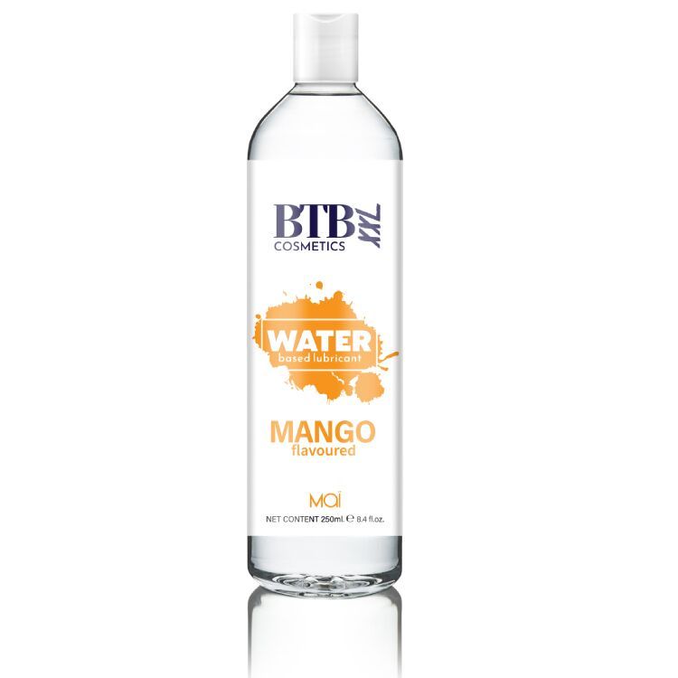 Змазка на водній основі BTB FLAVORED MANGO з ароматом манго (250 мл) SO6570 фото